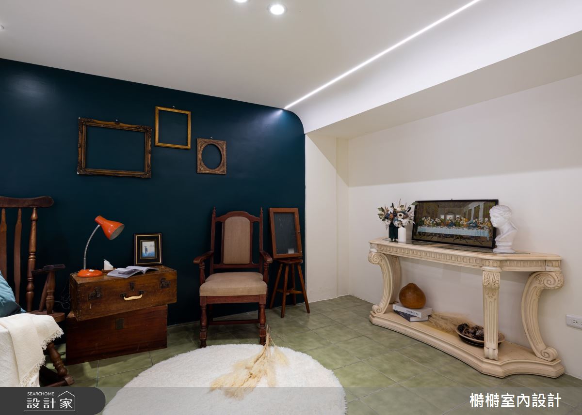 28坪老屋(41~50年)＿混搭風客廳案例圖片＿榯榯創作空間設計有限公司＿榯榯_蘭麝芬馥之2