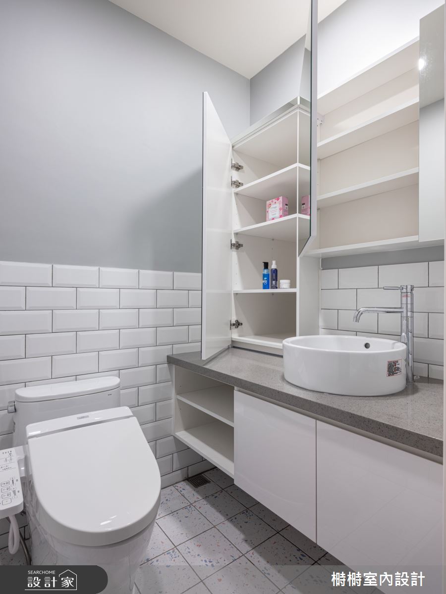 30坪老屋(16~30年)＿北歐風浴室案例圖片＿榯榯創作空間設計有限公司＿榯榯_白淨透之15