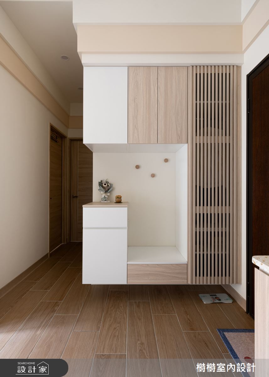 16坪新成屋(5年以下)＿日式無印風玄關案例圖片＿榯榯創作空間設計有限公司＿榯榯_青鈍之3