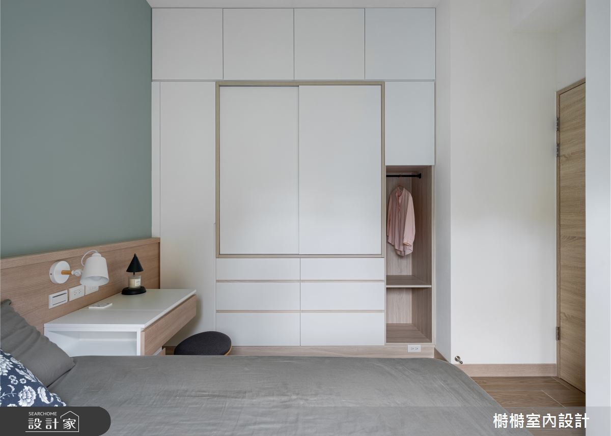 16坪新成屋(5年以下)＿日式無印風臥室案例圖片＿榯榯創作空間設計有限公司＿榯榯_青鈍之9