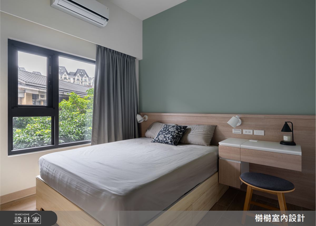 16坪新成屋(5年以下)＿日式無印風臥室案例圖片＿榯榯創作空間設計有限公司＿榯榯_青鈍之8