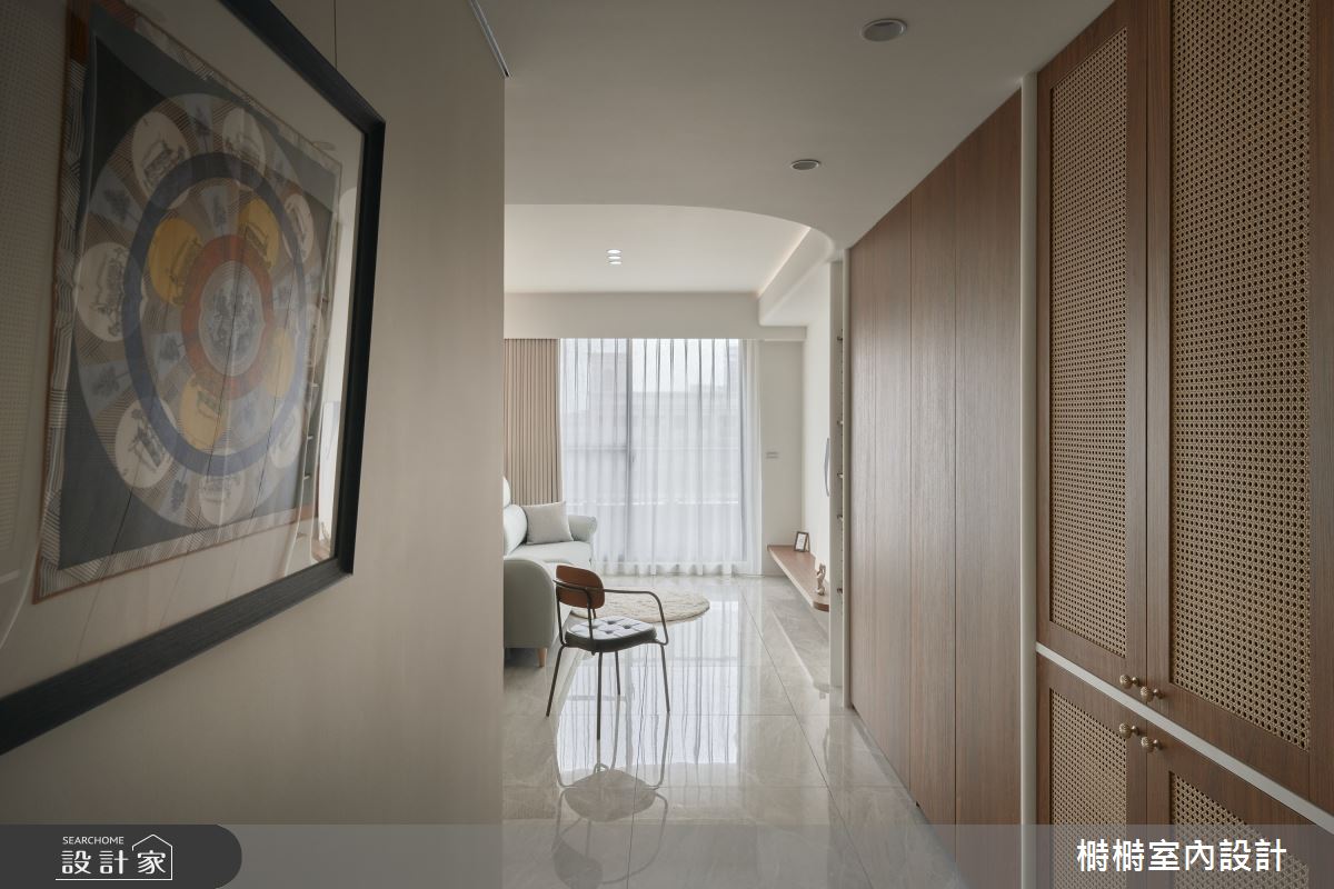 23坪預售屋＿復古混搭風玄關案例圖片＿榯榯創作空間設計有限公司＿榯榯_木韻時光之1