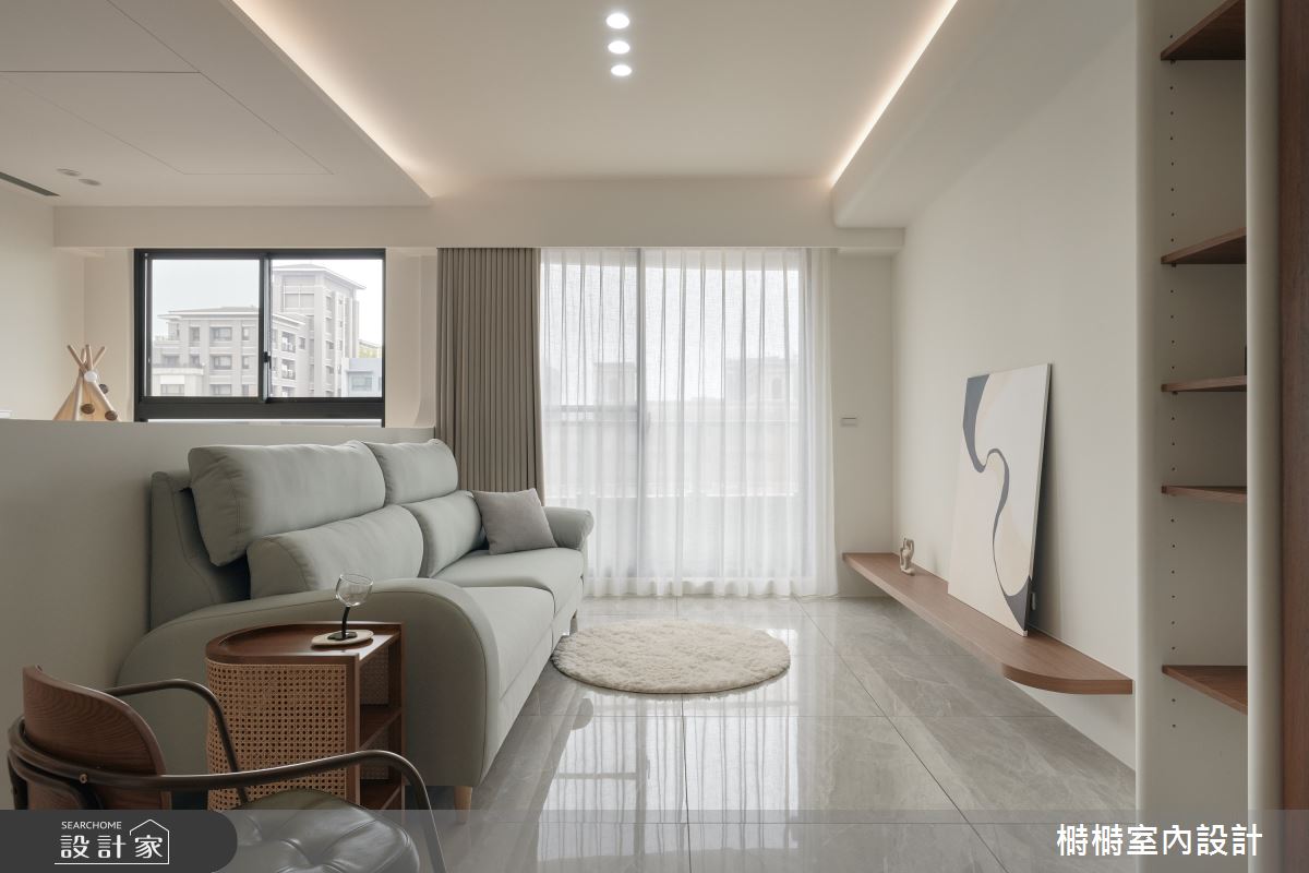 23坪預售屋＿復古混搭風客廳案例圖片＿榯榯創作空間設計有限公司＿榯榯_木韻時光之6