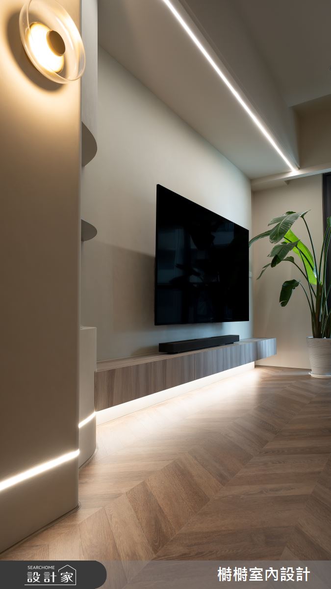 26坪中古屋(5~15年)＿現代風客廳案例圖片＿榯榯創作空間設計有限公司＿榯榯_紋光澄綠之2