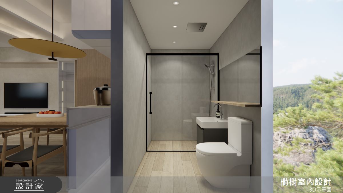 22坪老屋(16~30年)＿北歐風浴室案例圖片＿榯榯創作空間設計有限公司＿榯榯_曙園記之10