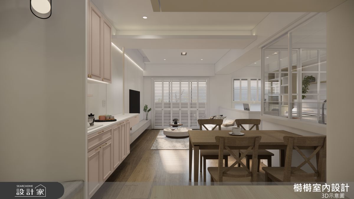 25坪中古屋(5~15年)＿混搭風客廳餐廳案例圖片＿榯榯創作空間設計有限公司＿榯榯_春櫻吟之224