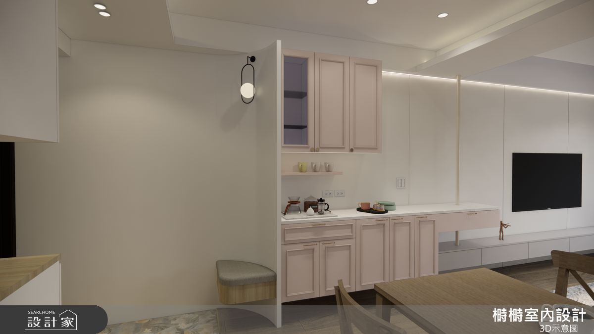 25坪中古屋(5~15年)＿混搭風玄關客廳案例圖片＿榯榯創作空間設計有限公司＿榯榯_春櫻吟之1