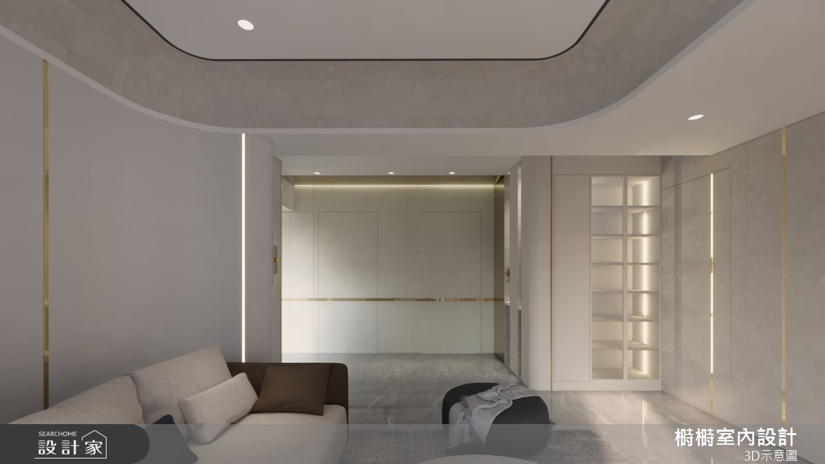 34坪老屋(16~30年)＿現代風客廳案例圖片＿榯榯創作空間設計有限公司＿榯榯_空靈和韻之6