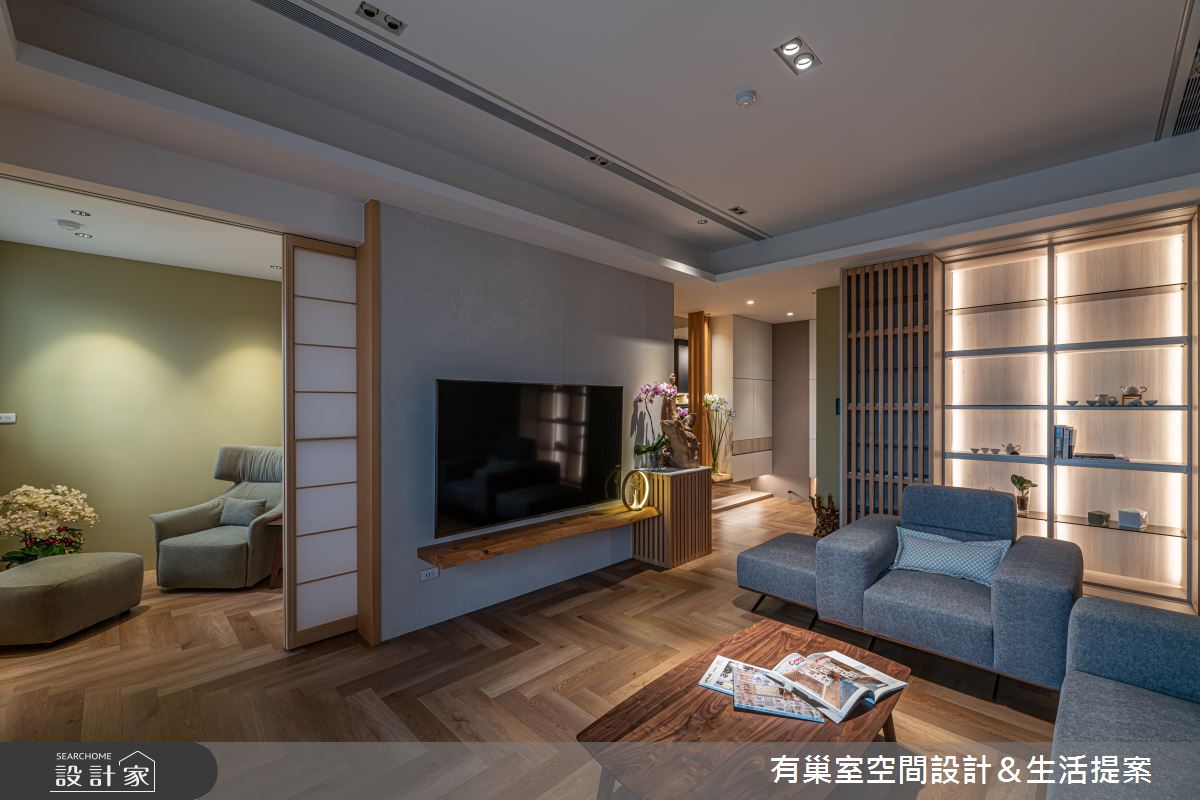 40坪新成屋(5年以下)＿日式和風客廳案例圖片＿有巢室空間設計＿有巢室_01之5