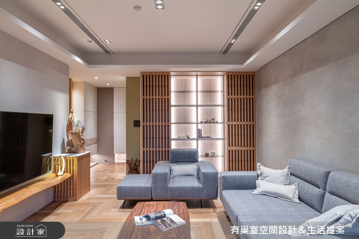 40坪新成屋(5年以下)＿日式和風客廳案例圖片＿有巢室空間設計＿有巢室_01之7