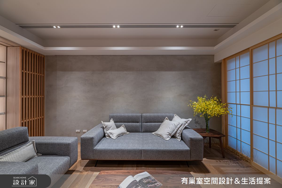 40坪新成屋(5年以下)＿日式和風客廳案例圖片＿有巢室空間設計＿有巢室_01之4