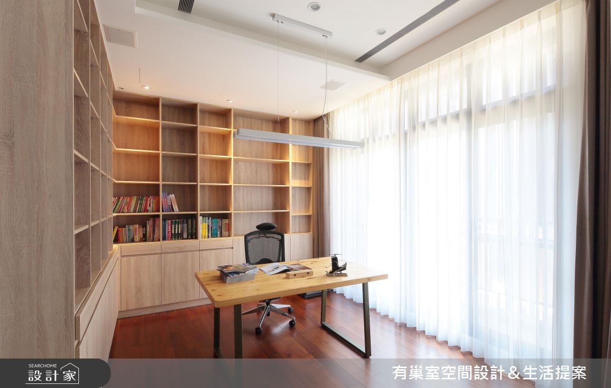 90坪新成屋(5年以下)＿現代風書房案例圖片＿有巢室空間設計＿有巢室_03之16