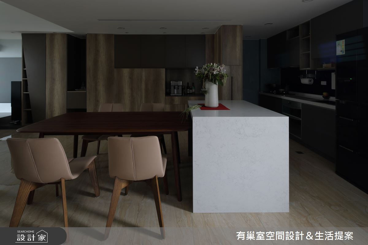 60坪老屋(16~30年)＿簡約風餐廳廚房中島案例圖片＿有巢室空間設計＿有巢室_10之9