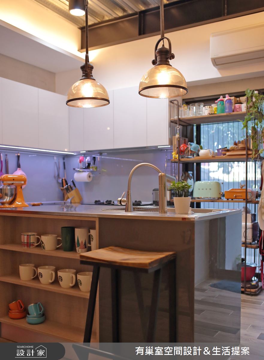 65坪老屋(16~30年)＿工業風廚房中島案例圖片＿有巢室空間設計＿有巢室_13之9