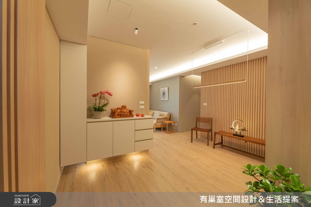 32坪新成屋(5年以下)＿人文禪風玄關案例圖片＿有巢室空間設計＿有巢室_16之4