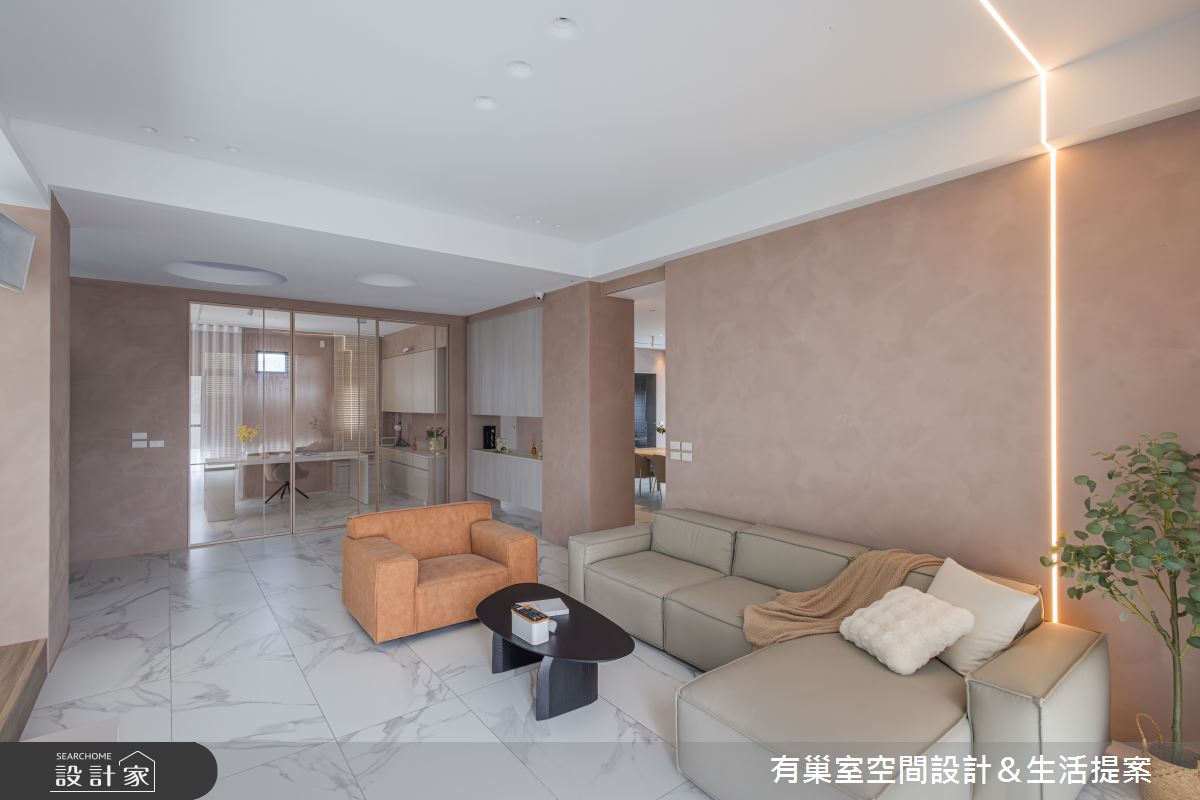 126坪新成屋(5年以下)＿侘寂風客廳書房案例圖片＿有巢室空間設計＿有巢室_19之8