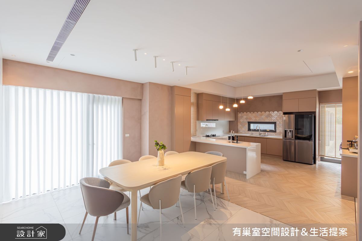 126坪新成屋(5年以下)＿侘寂風餐廳廚房中島案例圖片＿有巢室空間設計＿有巢室_19之109