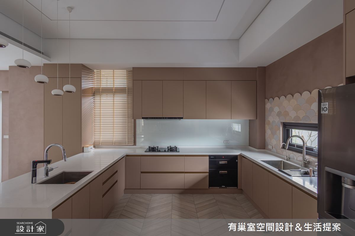 126坪新成屋(5年以下)＿侘寂風廚房中島案例圖片＿有巢室空間設計＿有巢室_19之18