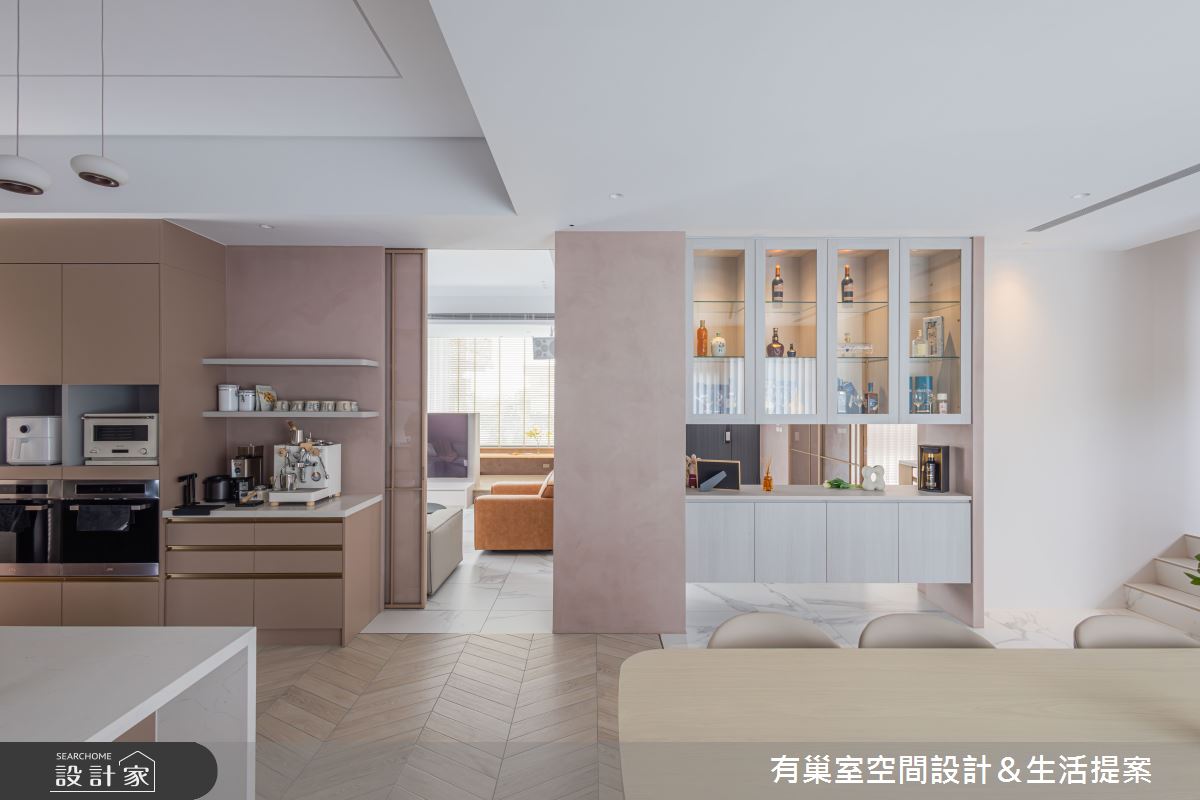 126坪新成屋(5年以下)＿侘寂風客廳餐廳廚房案例圖片＿有巢室空間設計＿有巢室_19之22