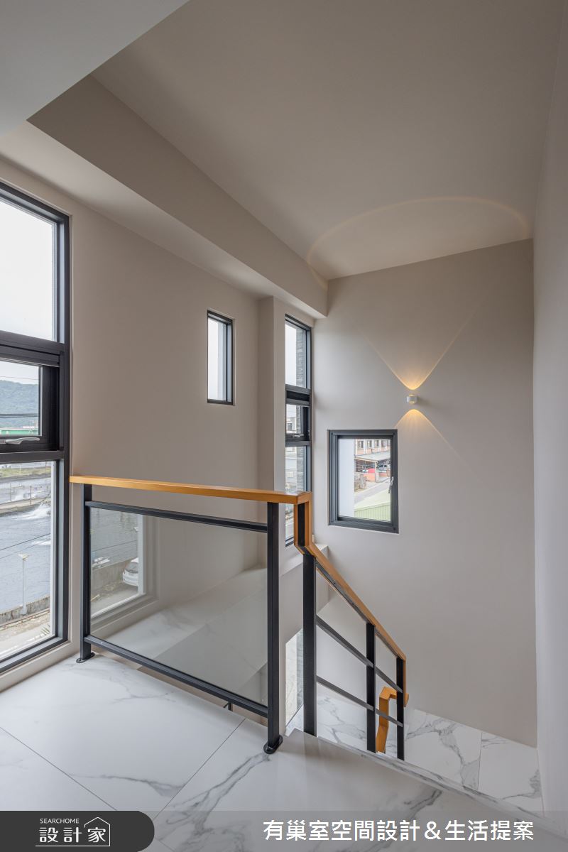 126坪新成屋(5年以下)＿侘寂風樓梯案例圖片＿有巢室空間設計＿有巢室_19之46