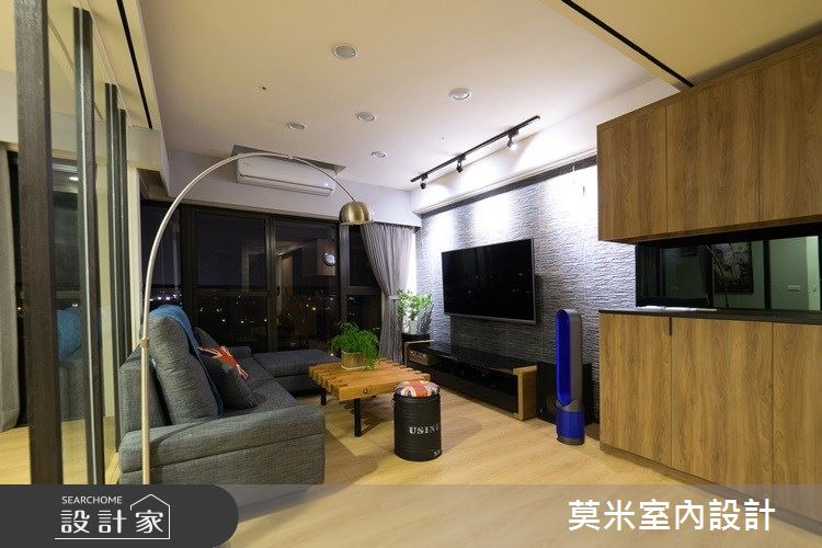 23坪新成屋(5年以下)＿混搭風客廳案例圖片＿莫米室內設計＿莫米_城市美學 禪風派克之1