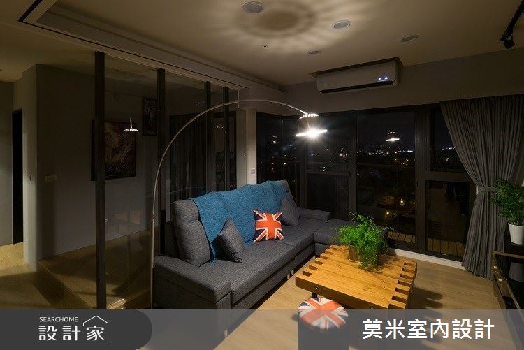 23坪新成屋(5年以下)＿混搭風客廳案例圖片＿莫米室內設計＿莫米_城市美學 禪風派克之3