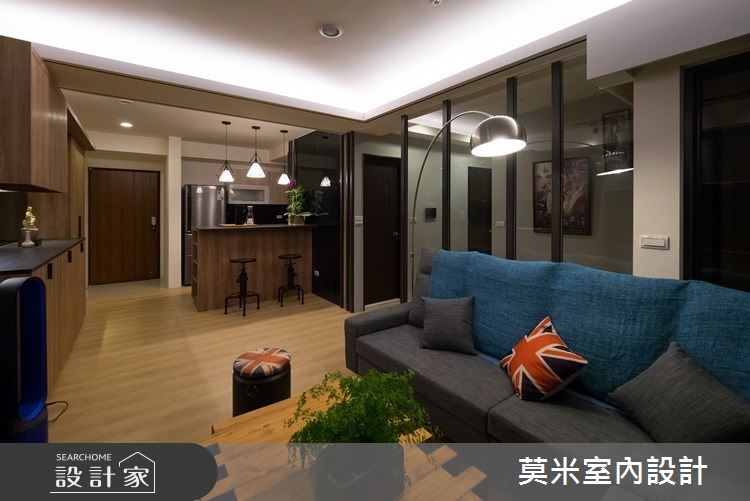 23坪新成屋(5年以下)＿混搭風客廳案例圖片＿莫米室內設計＿莫米_城市美學 禪風派克之5