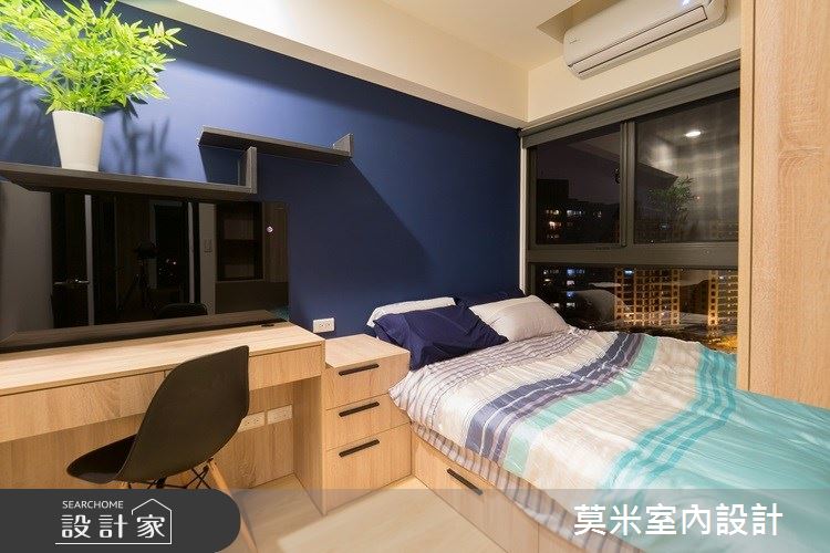 23坪新成屋(5年以下)＿混搭風臥室案例圖片＿莫米室內設計＿莫米_城市美學 禪風派克之8