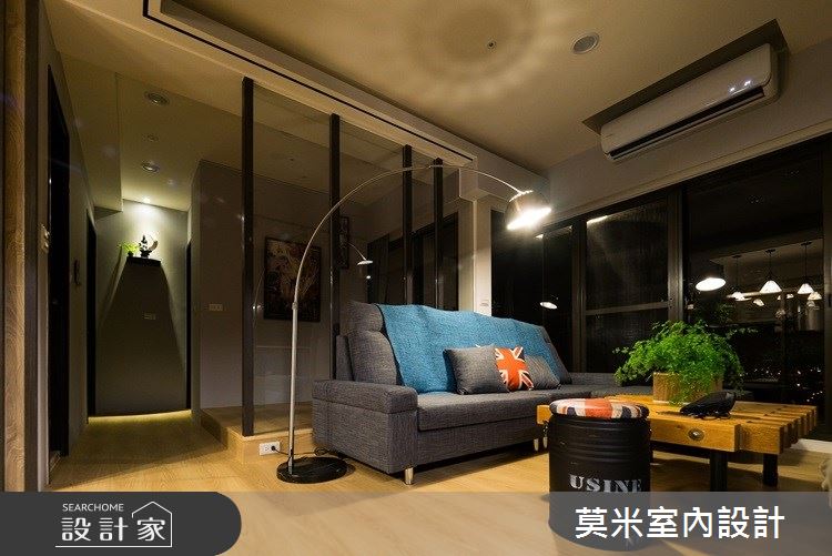 23坪新成屋(5年以下)＿混搭風客廳案例圖片＿莫米室內設計＿莫米_城市美學 禪風派克之4