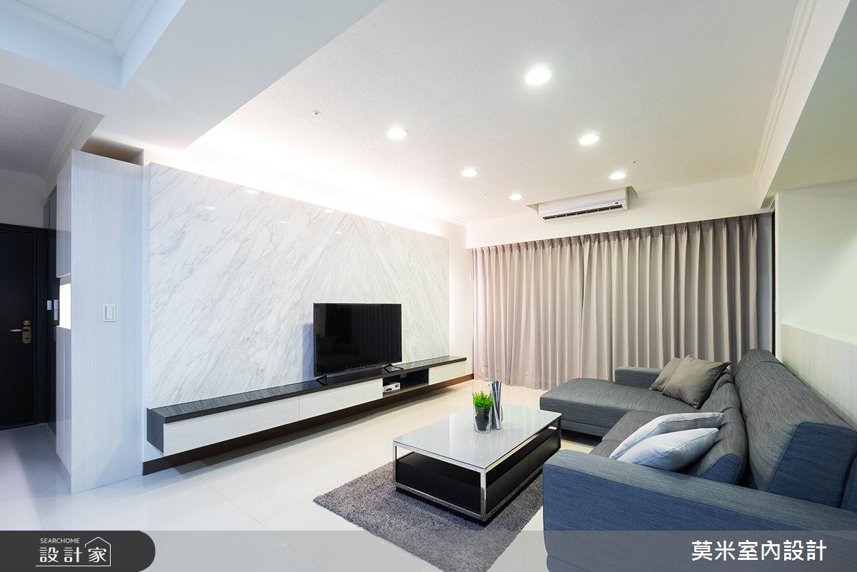 52坪新成屋(5年以下)＿混搭風客廳案例圖片＿莫米室內設計＿莫米_小清新之2