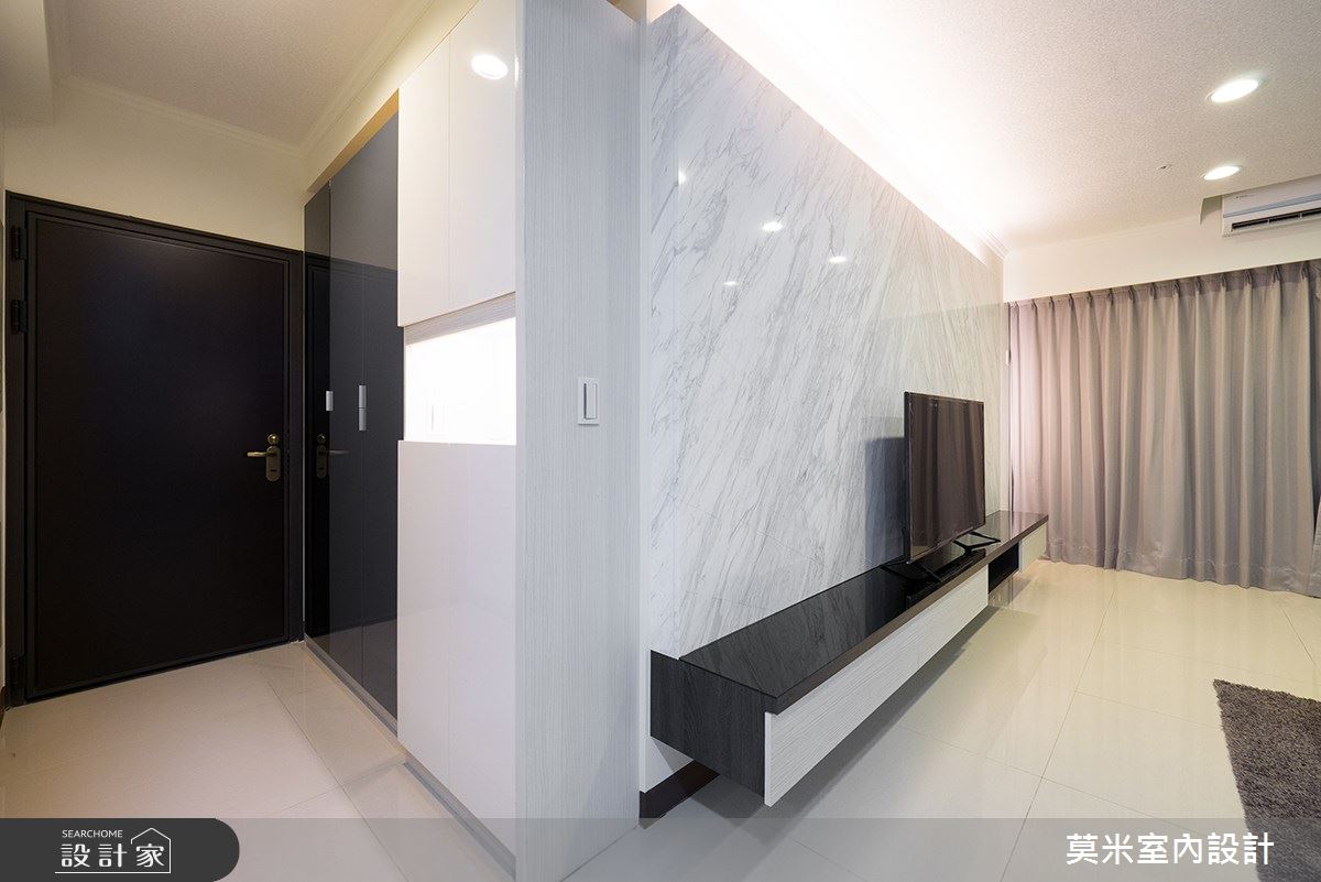 52坪新成屋(5年以下)＿混搭風玄關客廳案例圖片＿莫米室內設計＿莫米_小清新之1