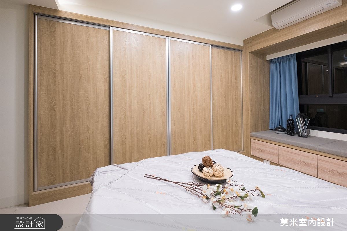 32坪新成屋(5年以下)＿混搭風臥室案例圖片＿莫米室內設計＿莫米_簡約恬適 日式雅韻人文好宅之6