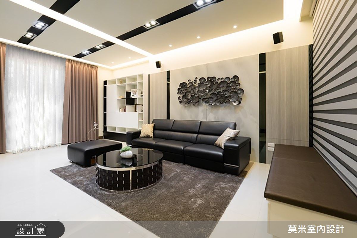 88坪新成屋(5年以下)＿混搭風客廳案例圖片＿莫米室內設計＿莫米_延伸之1