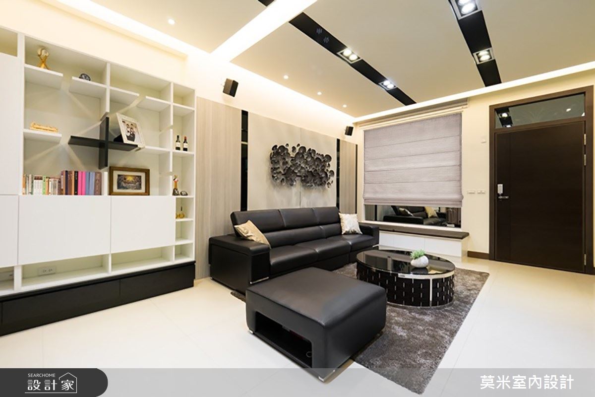 88坪新成屋(5年以下)＿混搭風客廳案例圖片＿莫米室內設計＿莫米_延伸之2