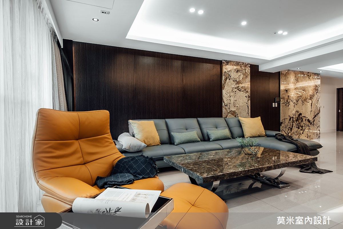 60坪新成屋(5年以下)＿混搭風客廳案例圖片＿莫米室內設計＿莫米_空間的律動之3