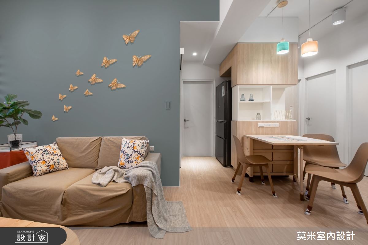 30坪老屋(16~30年)＿混搭風客廳餐廳案例圖片＿莫米室內設計＿莫米_恬靜之7