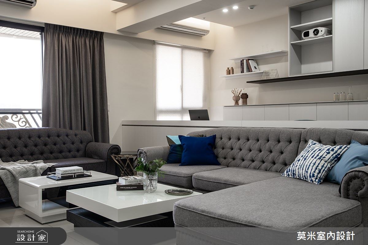 96坪新成屋(5年以下)＿混搭風客廳案例圖片＿莫米室內設計＿莫米_高情厚誼之6