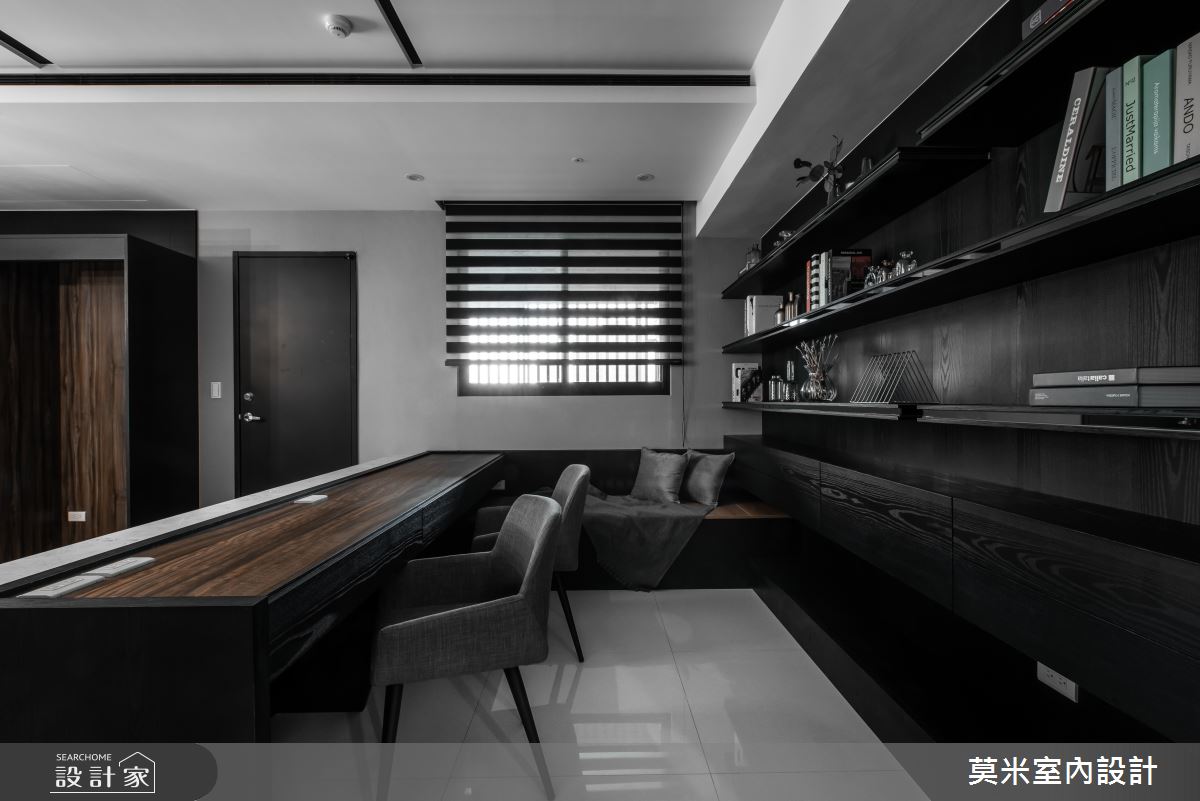 66坪新成屋(5年以下)＿簡約風書房案例圖片＿莫米室內設計＿莫米_光影軌跡之10