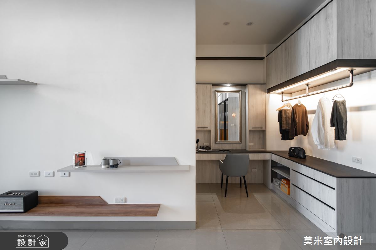 115坪新成屋(5年以下)＿混搭風臥室更衣間案例圖片＿莫米室內設計＿莫米_日光之18