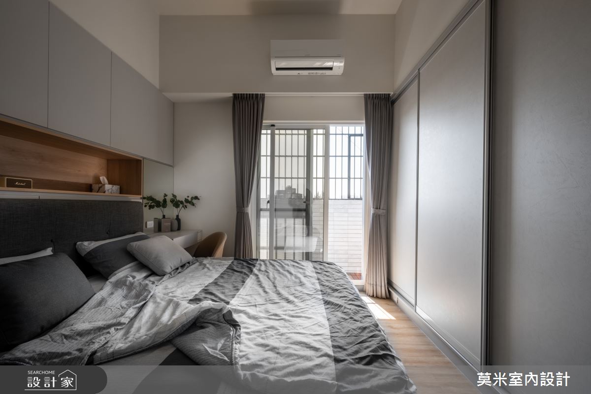 25坪新成屋(5年以下)＿簡約風臥室案例圖片＿莫米室內設計＿莫米_點線面的交織之12