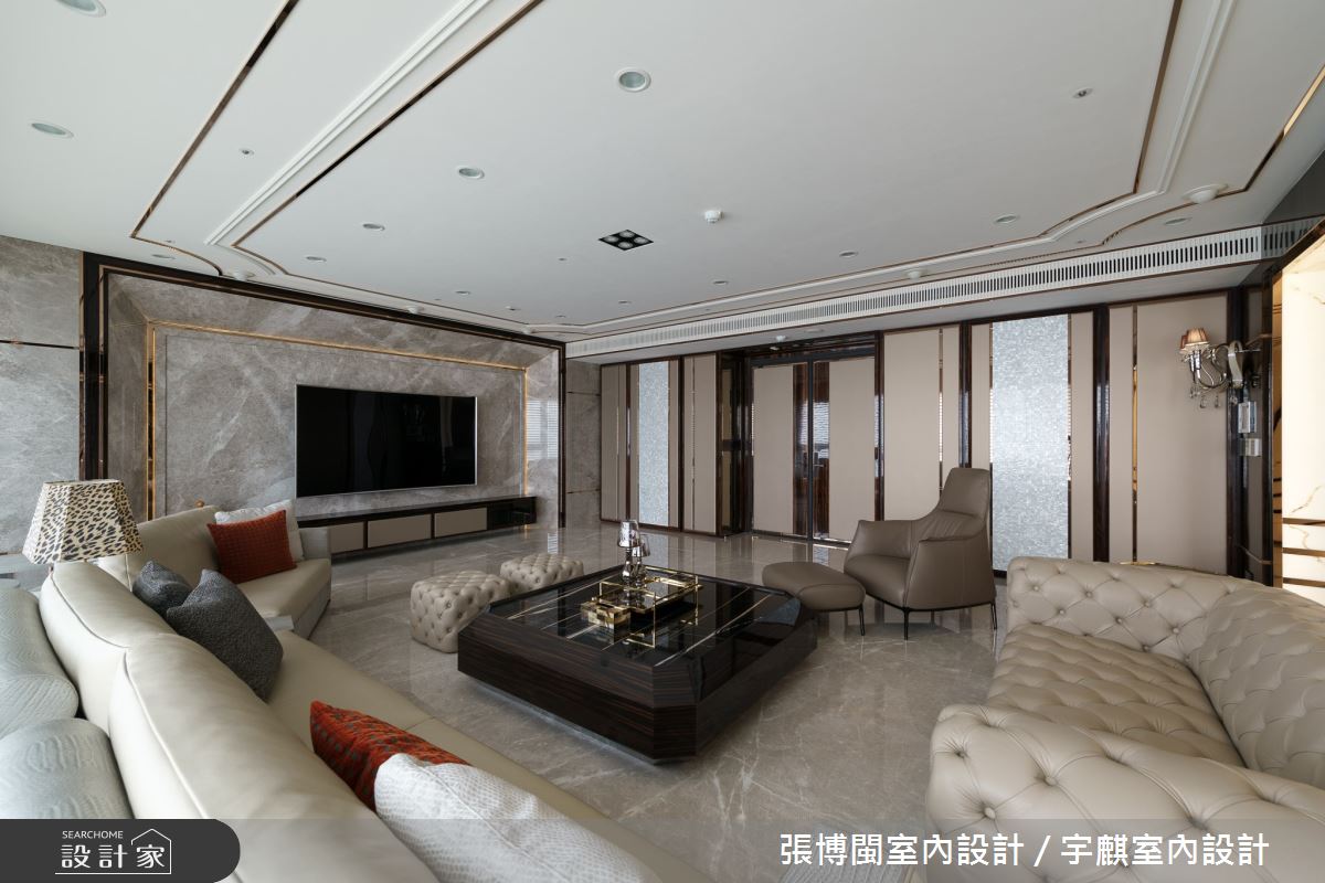 70坪新成屋(5年以下)＿奢華風客廳案例圖片＿張博閩室內設計 / 宇麒室內設計＿張博閩_08之1