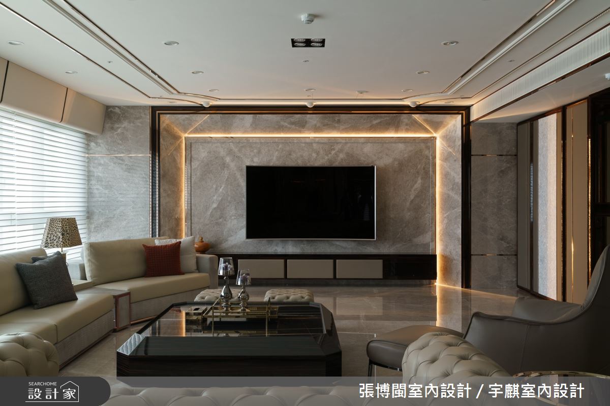 70坪新成屋(5年以下)＿奢華風客廳案例圖片＿張博閩室內設計 / 宇麒室內設計＿張博閩_08之2