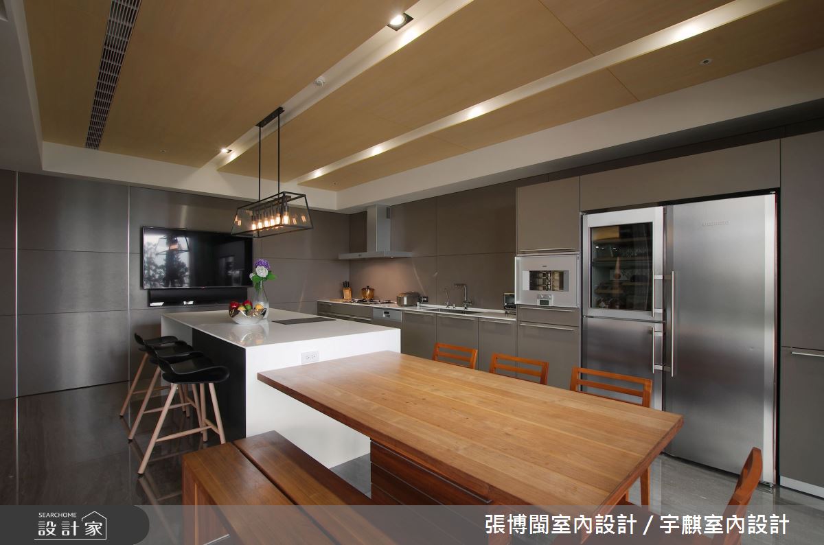 88坪新成屋(5年以下)＿簡約風餐廳吧檯中島案例圖片＿張博閩室內設計 / 宇麒室內設計＿張博閩_15之14