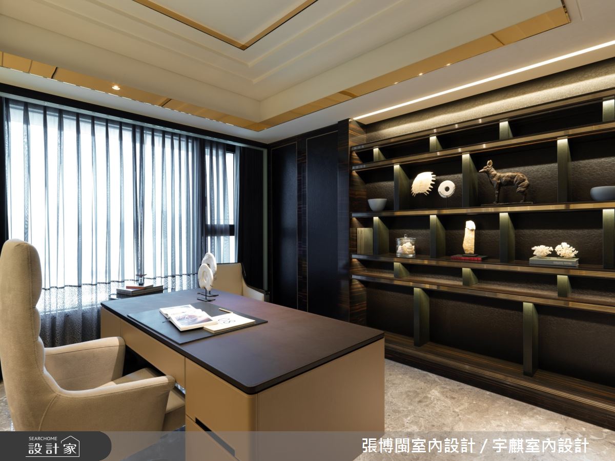 84坪新成屋(5年以下)＿奢華風書房案例圖片＿張博閩室內設計 / 宇麒室內設計＿張博閩_20之15