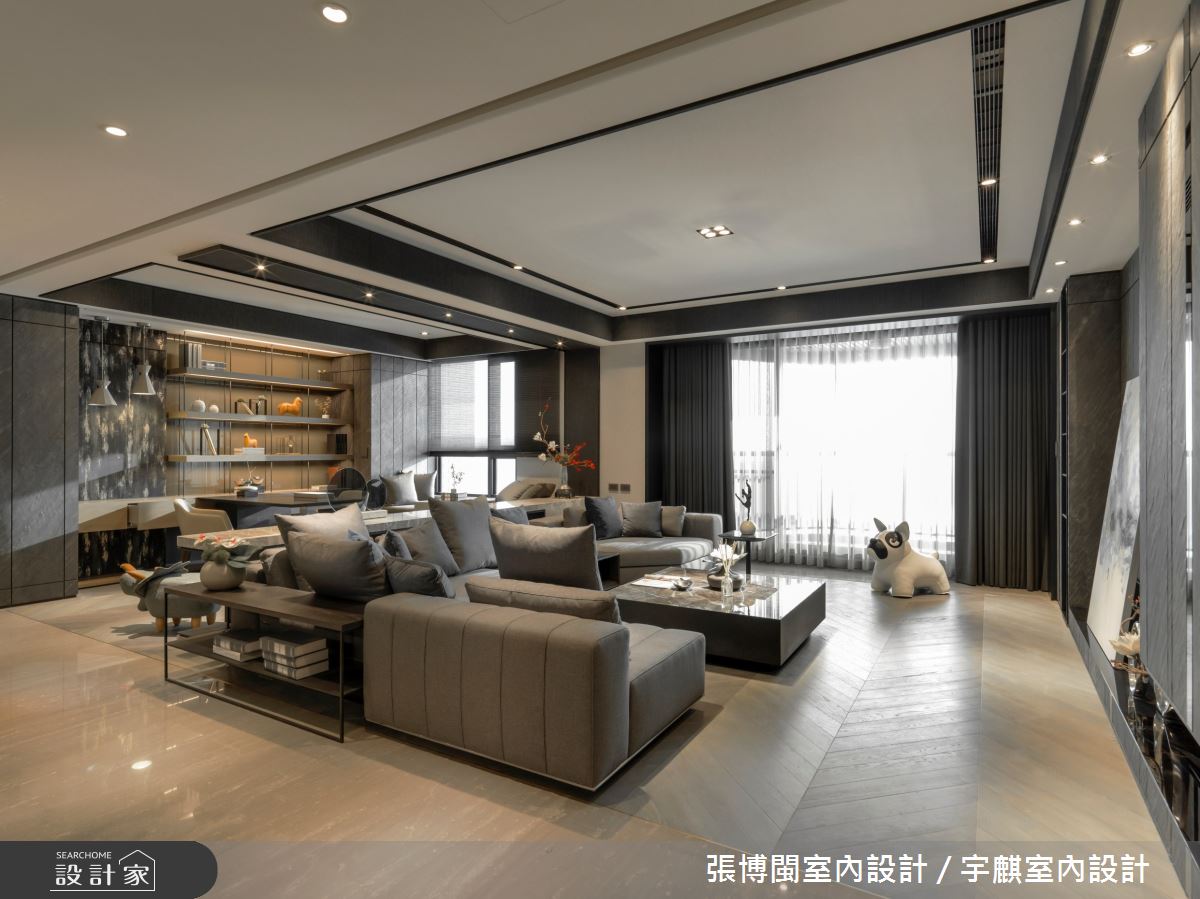 80坪新成屋(5年以下)＿現代風客廳案例圖片＿張博閩室內設計 / 宇麒室內設計＿張博閩_22之4