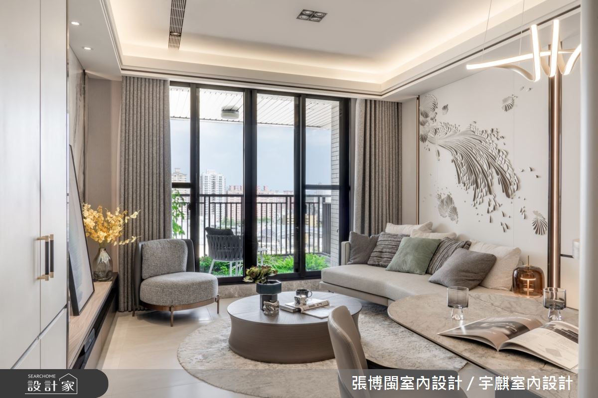 52坪新成屋(5年以下)＿簡約輕奢風客廳陽台案例圖片＿張博閩室內設計 / 宇麒室內設計＿張博閩_34之1