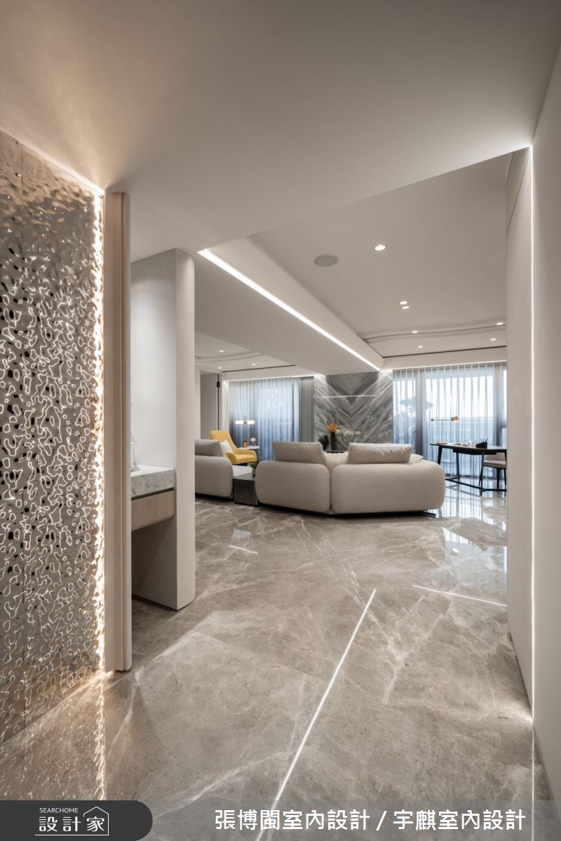 55坪新成屋(5年以下)＿現代風玄關客廳案例圖片＿張博閩室內設計 / 宇麒室內設計＿張博閩_35之2