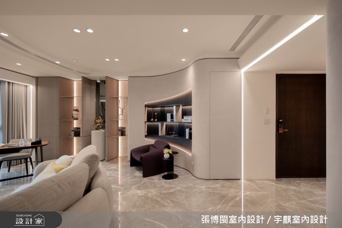 55坪新成屋(5年以下)＿現代風玄關客廳案例圖片＿張博閩室內設計 / 宇麒室內設計＿張博閩_35之4