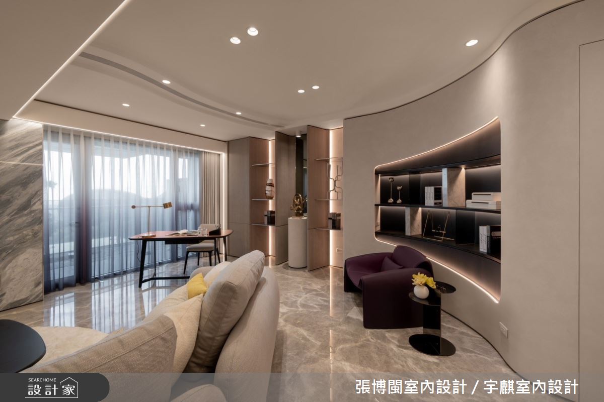 55坪新成屋(5年以下)＿現代風客廳工作區案例圖片＿張博閩室內設計 / 宇麒室內設計＿張博閩_35之5