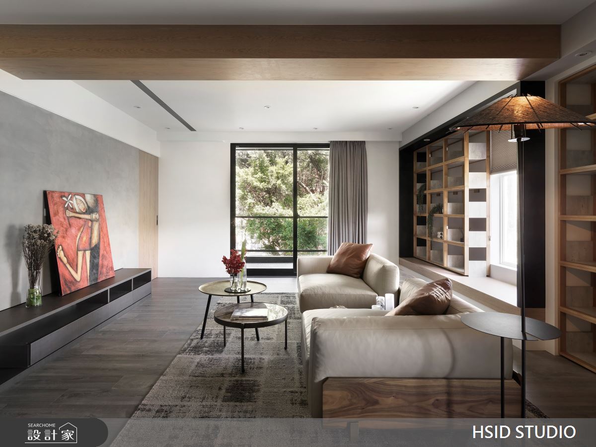 50坪老屋(41~50年)＿現代風客廳案例圖片＿樺設室內裝修設計有限公司 HSID STUDIO＿樺設_02之5